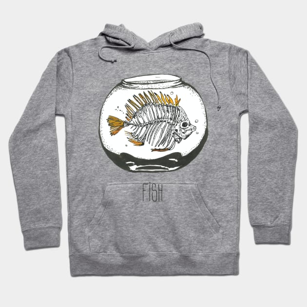 Fishbone in a bowl Hoodie by Créa'RiBo